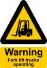 Warning Falk lift trucks operating Warning Falk lift trucks operating
