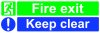 Fire Exit Keep Clear