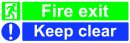 Fire Exit Keep Clear